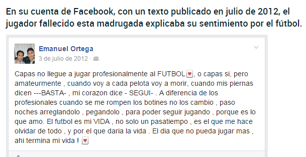 Photo of EMOCIONANTE HASTA LAS LAGRIMAS, MIRA LO QUE PENSABA DEL FUTBOL EMANUEL ORTEGA