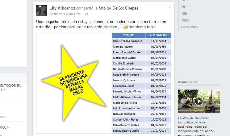 Photo of MIRA LA PUBLICACIÓN DE LILY ALBORNOZ EL 28 Y 29 DE ABRIL