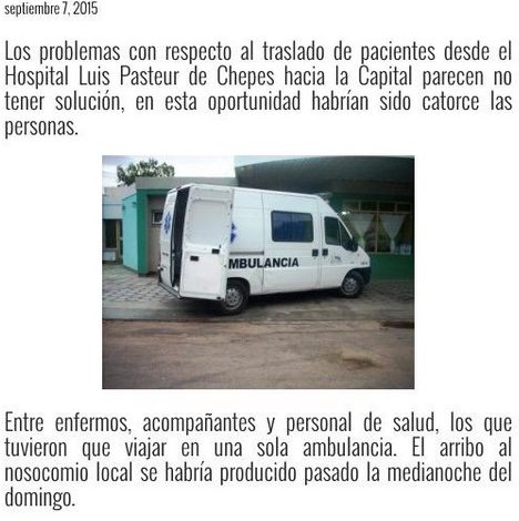 Photo of Otra vez habría llegado una ambulancia colectivo con 14 personas desde Chepes, salud sin repuesta