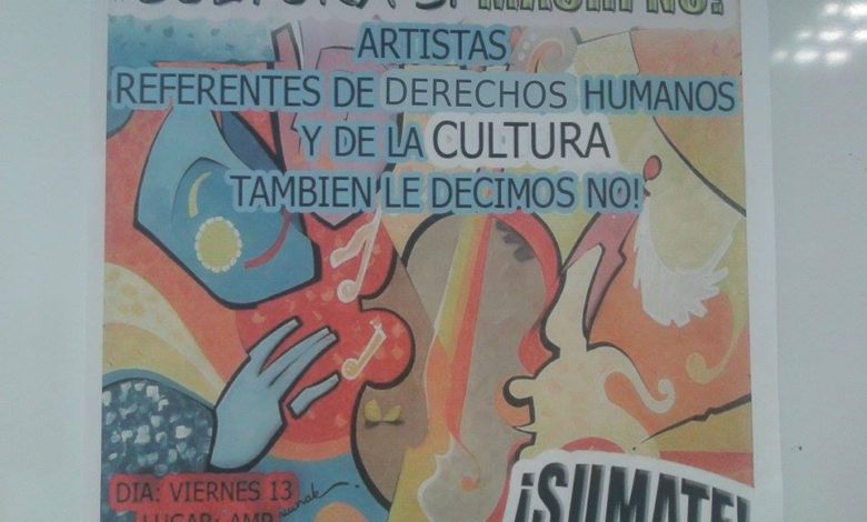 Photo of Los Artistas riojanos se manifestaron y dicen: Cultura Si, Macri No